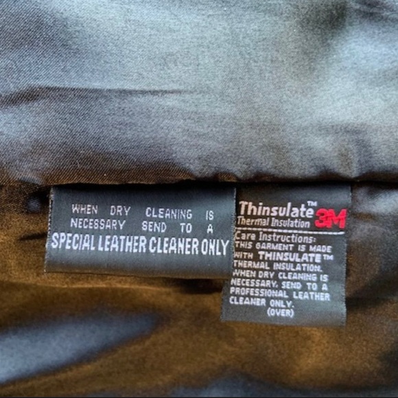 Giverny 100% Leather Insulated Coat with Belt, Black, Large - Picture 6 of 8